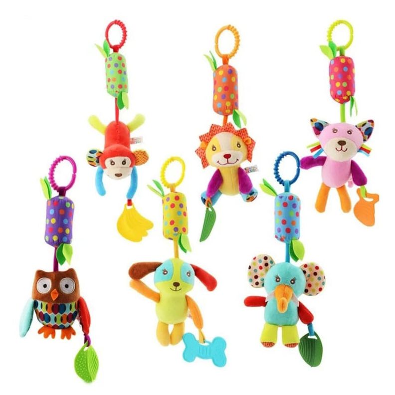 JUGUETE SONAJERO CON MORDEDOR ELEFANTE PARA BEBE-1