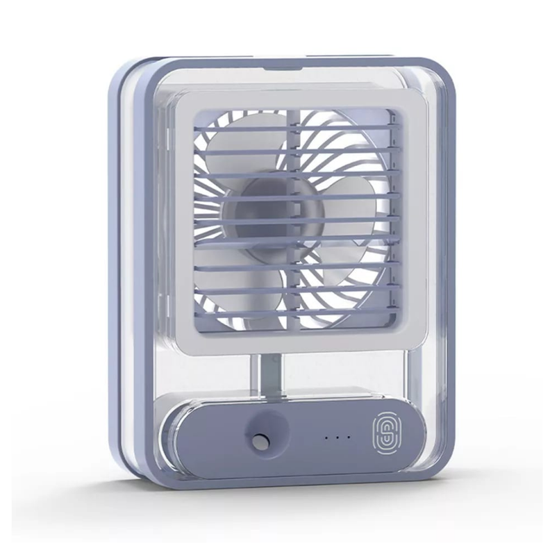 VENTILADOR DE ESCRITORIO CON PULVERIZADOR Y LUZ LED-0