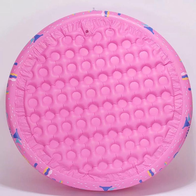 PISCINA INFLABLE 3 ANILLOS COLORES 130 CM - ROSA-1