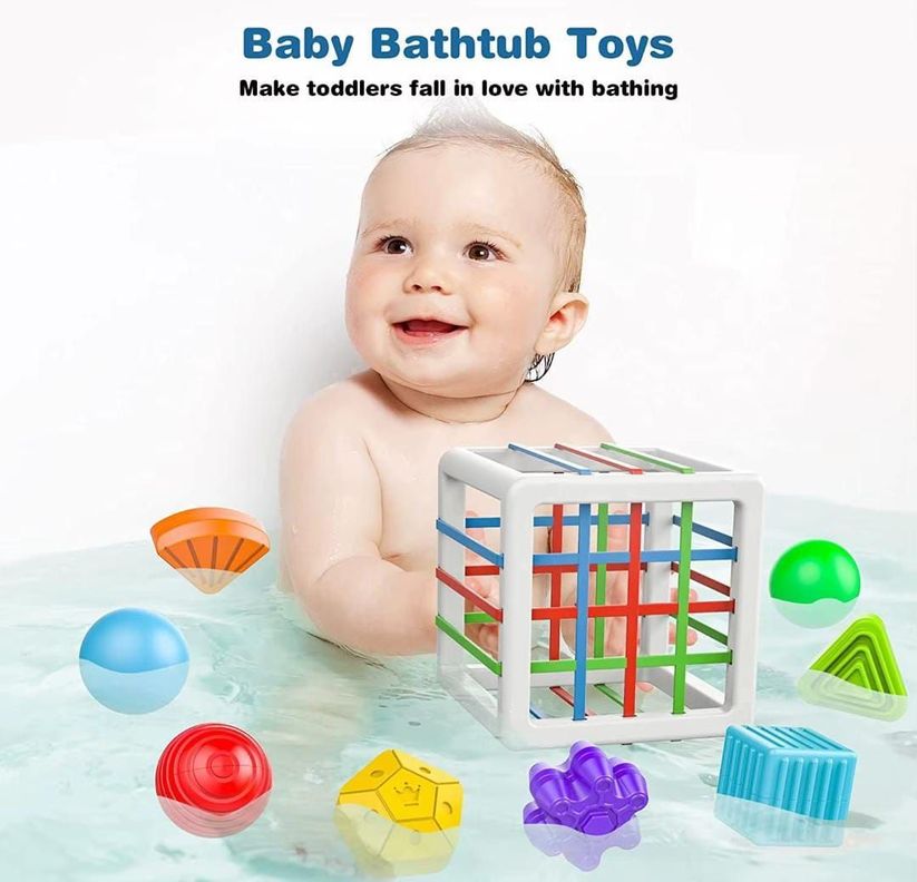 CUBO SENSORIAL CON FIGURAS GEOMETRICAS MONTESSORI-2
