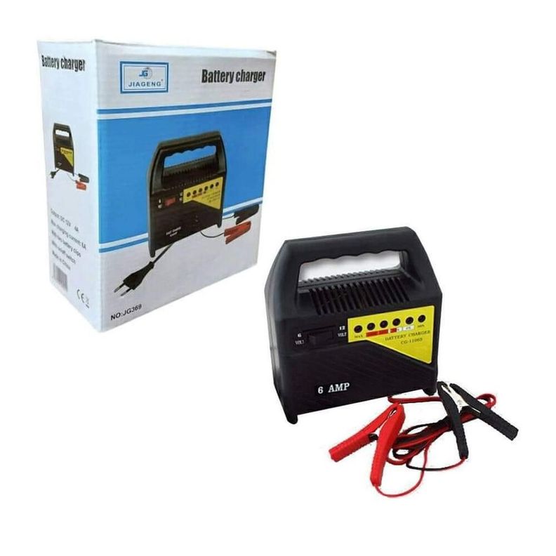 CARGADOR DE BATERIA AUTO 6 AMP 12V-2