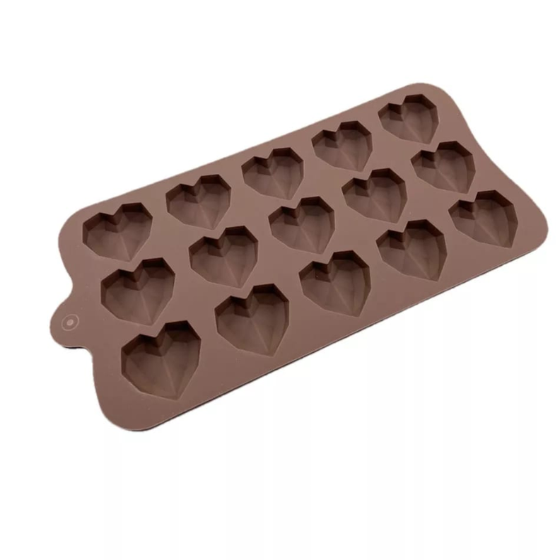 MOLDE SILICONA PARA BOMBONES CHOCOLATE CORAZON-0