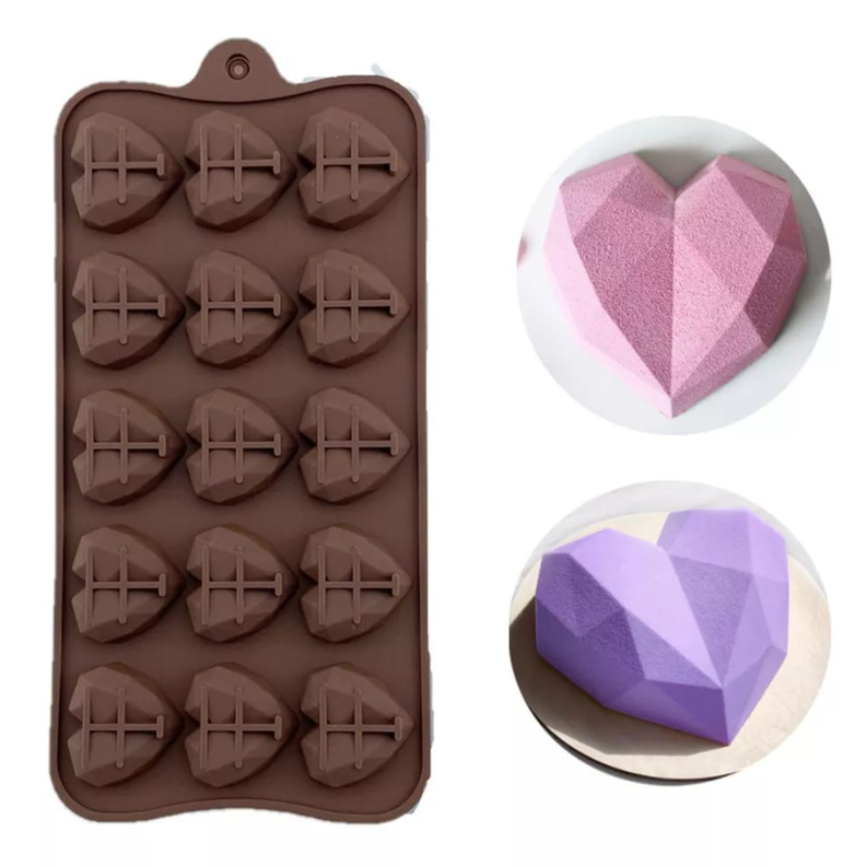 MOLDE SILICONA PARA BOMBONES CHOCOLATE CORAZON-2
