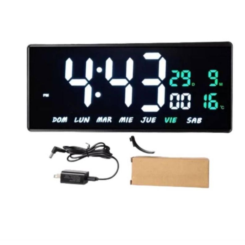 RELOJ DIGITAL DE PARED MODERNO CON CALENDARIO-1