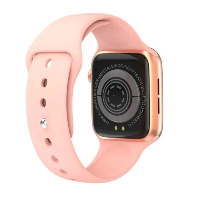 RELOJ INTELIGENTE SMARTWATCH T500 SERIE 6 ROSA-1