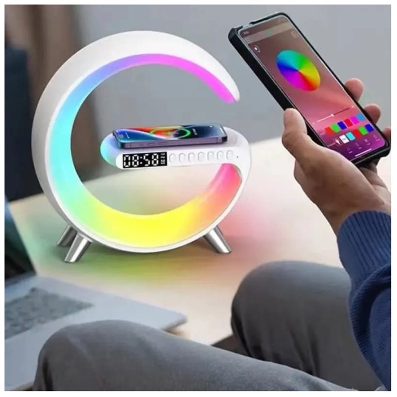 PARLANTE RETROILUMINADO CON CARGADOR INALAMABRICO G USB-3