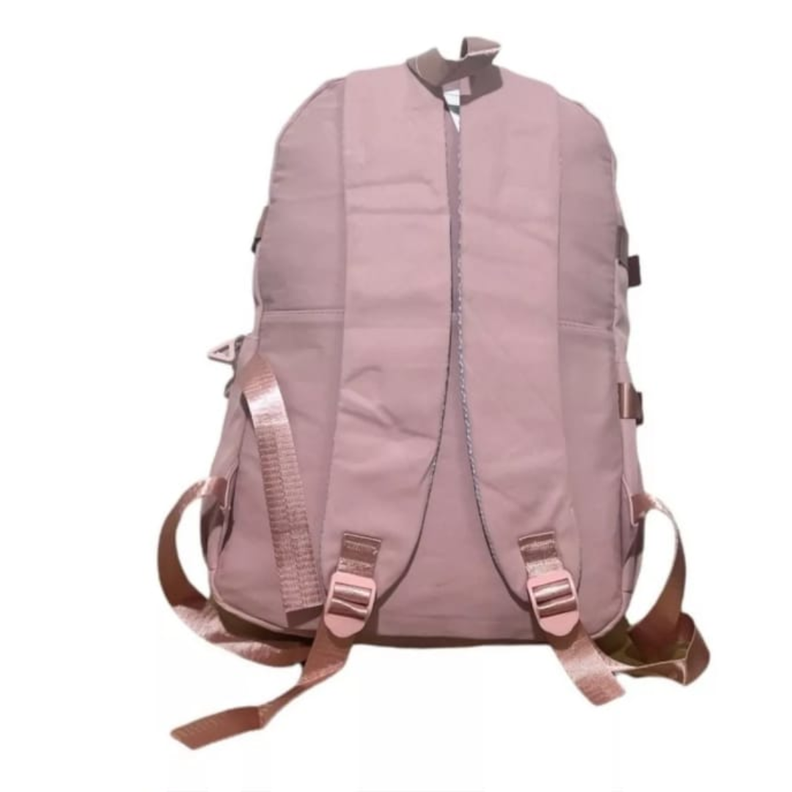 MOCHILA URBANA IMPERMEABLE CON INSIGNIAS ROSA-1