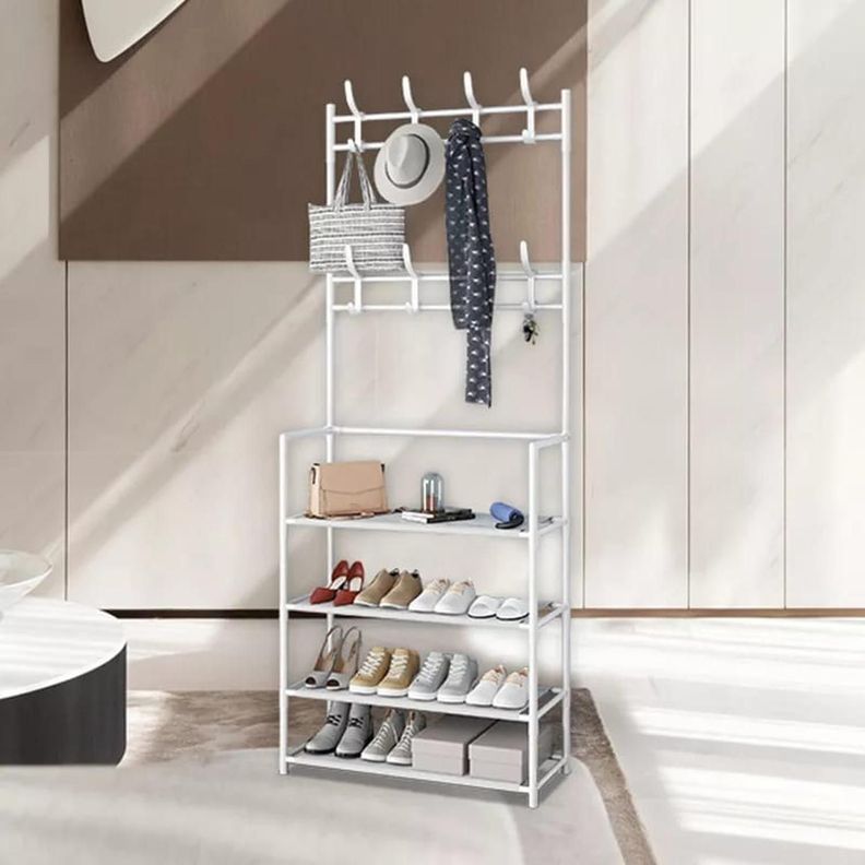 ORGANIZADOR PERCHERO ZAPATERO METALICO CLOSET BLANCO-2