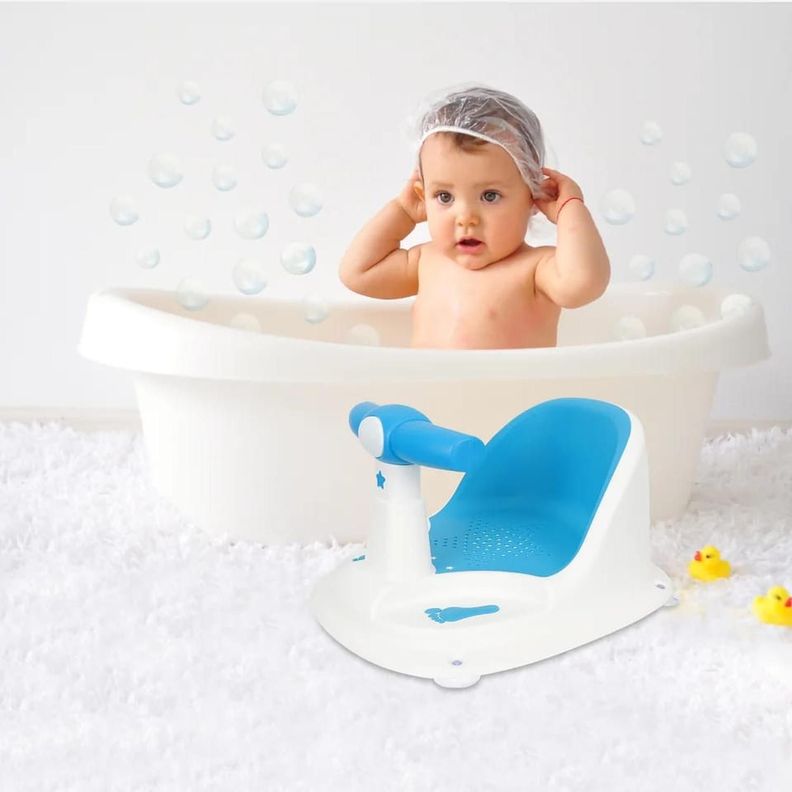 SILLA DE BAÑO PARA BEBE CON VENTOSA-0