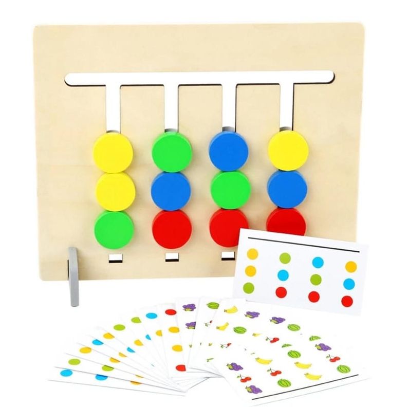 JUEGO DE PENSAMIENTO LOGICO COLORES MONTESSORI-0