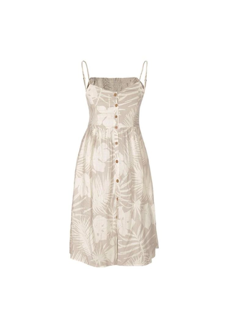 Vestido Women Leaves Beige-0