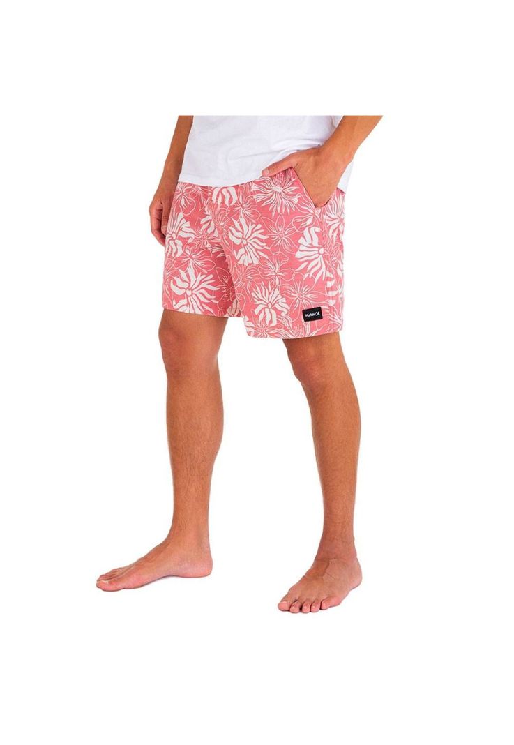 Short Phantome Natural Volley 18 Red Hurley-2