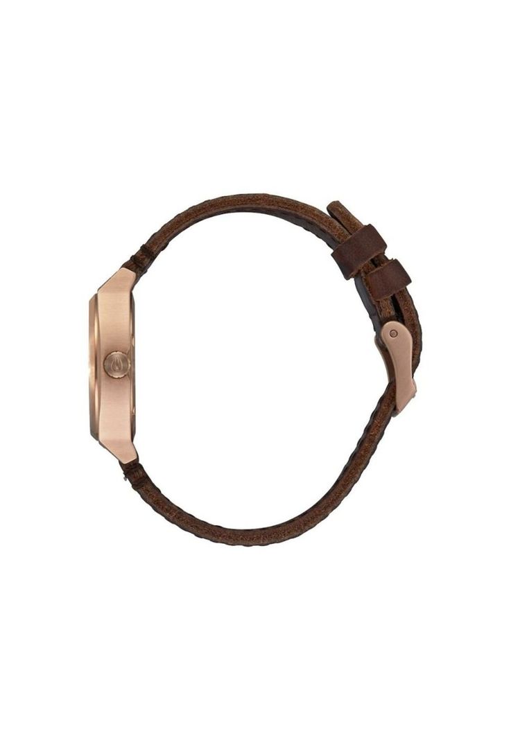 Reloj Medium Time Teller Leather Rose Gold White-2