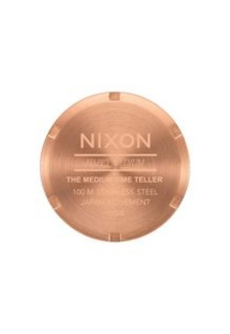 Reloj Medium Time Teller Leather Rose Gold White-3