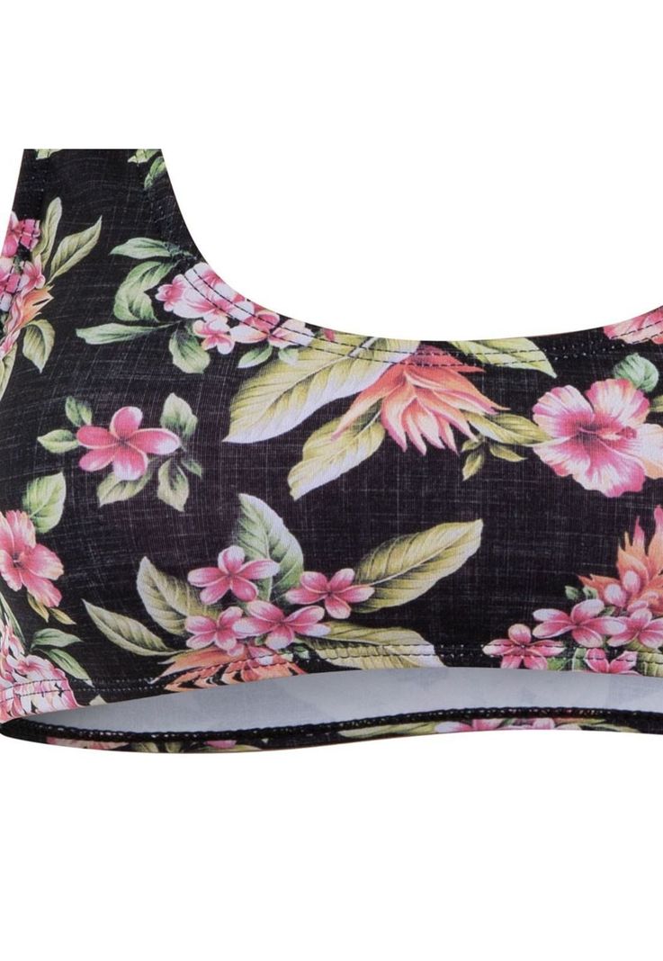 Bikini Fit In Black Floral-3