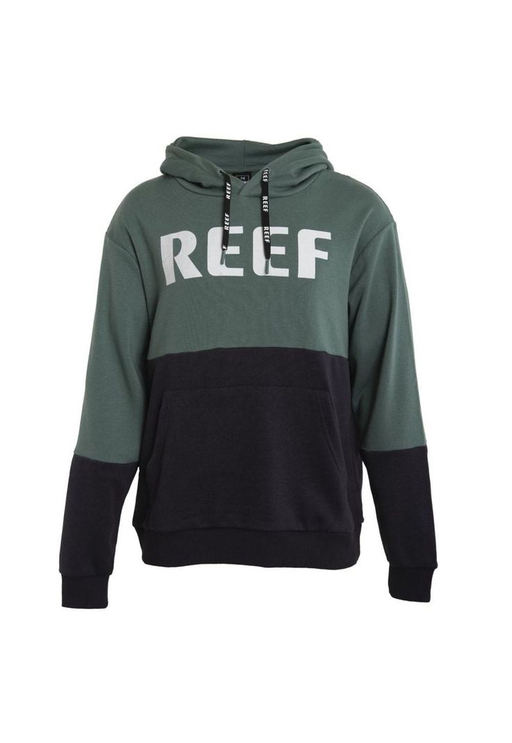 Poleron Men Hoodie Bicolor Green Black-0