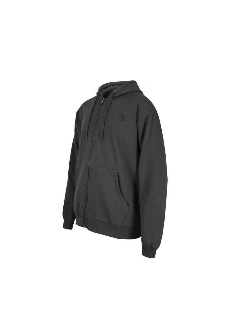 Poleron Men Full zipper Grey Black Cross-3