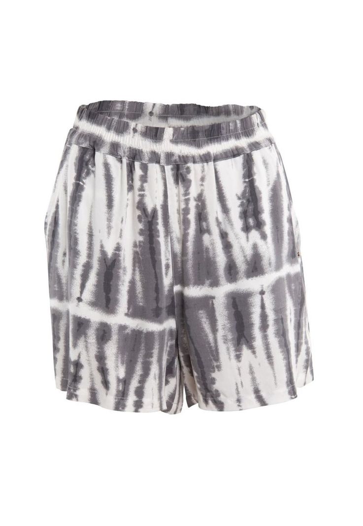 Short Tiedye Grey White-0