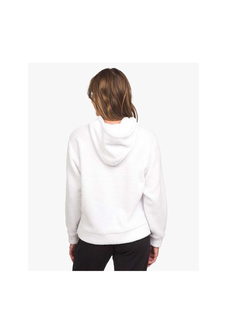Poleron Teddy Sherpa Pullover Bright White Hurley-1