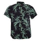 Camisa Kids Black Palm Green Negro 10