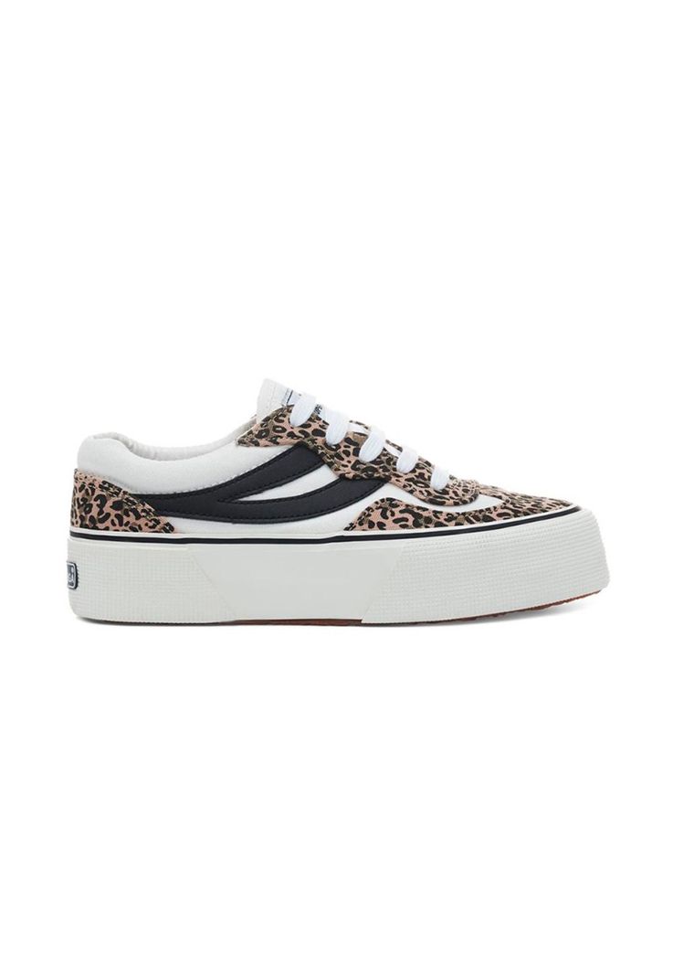 Zapatilla 3041 Revolley Platform White Leopard Black-0