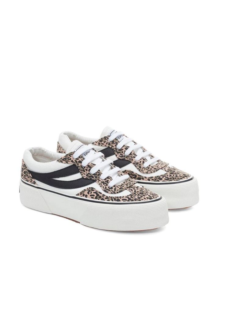 Zapatilla 3041 Revolley Platform White Leopard Black-1