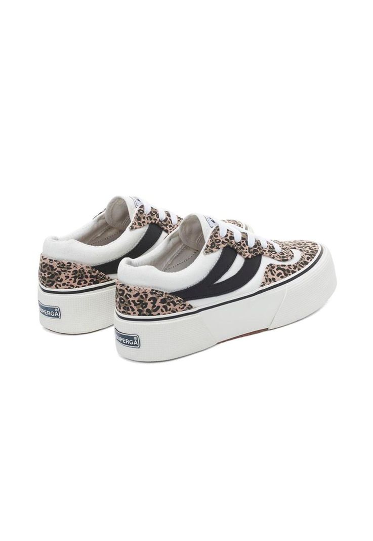 Zapatilla 3041 Revolley Platform White Leopard Black-2