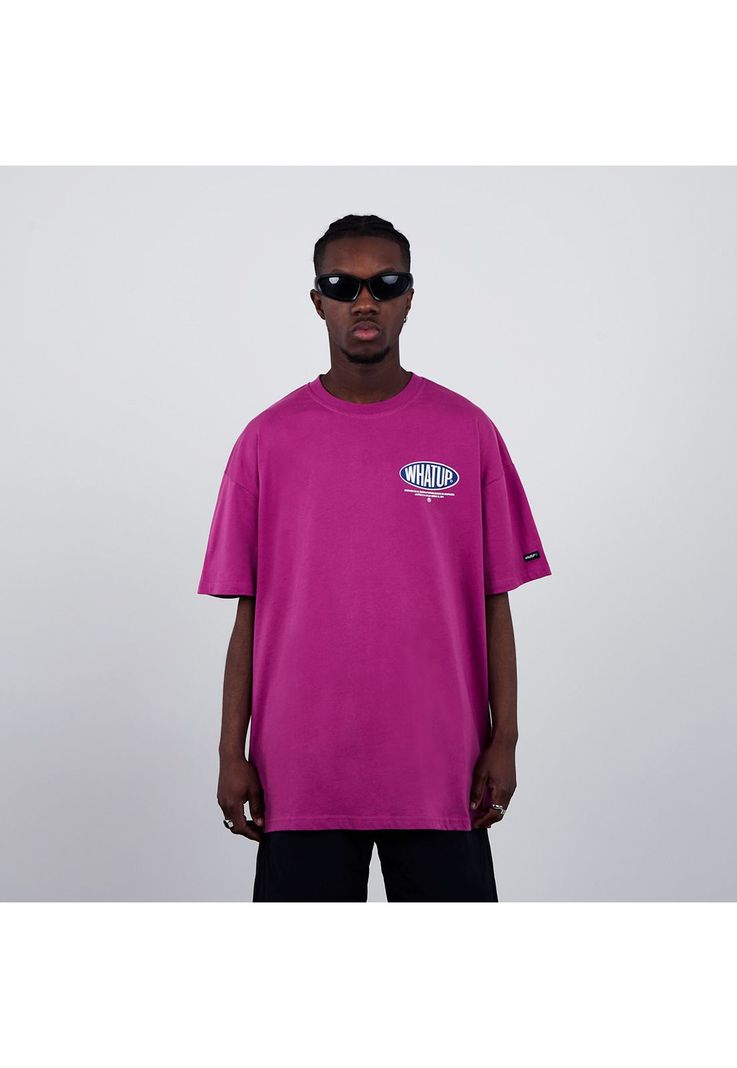 Polera Oversize "Forbidden" Dark Pink-1
