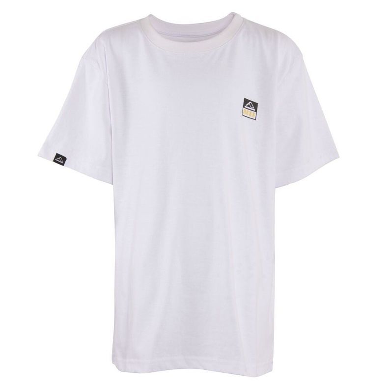 Polera Kids White Logo Black Back Blanco 10