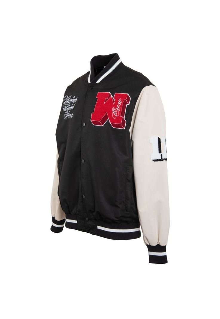 Chaqueta WHATUP Varsity Hombre I2360 Negro-1