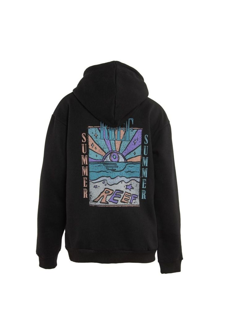 Poleron Men Hoodie Black Beach Colors-2