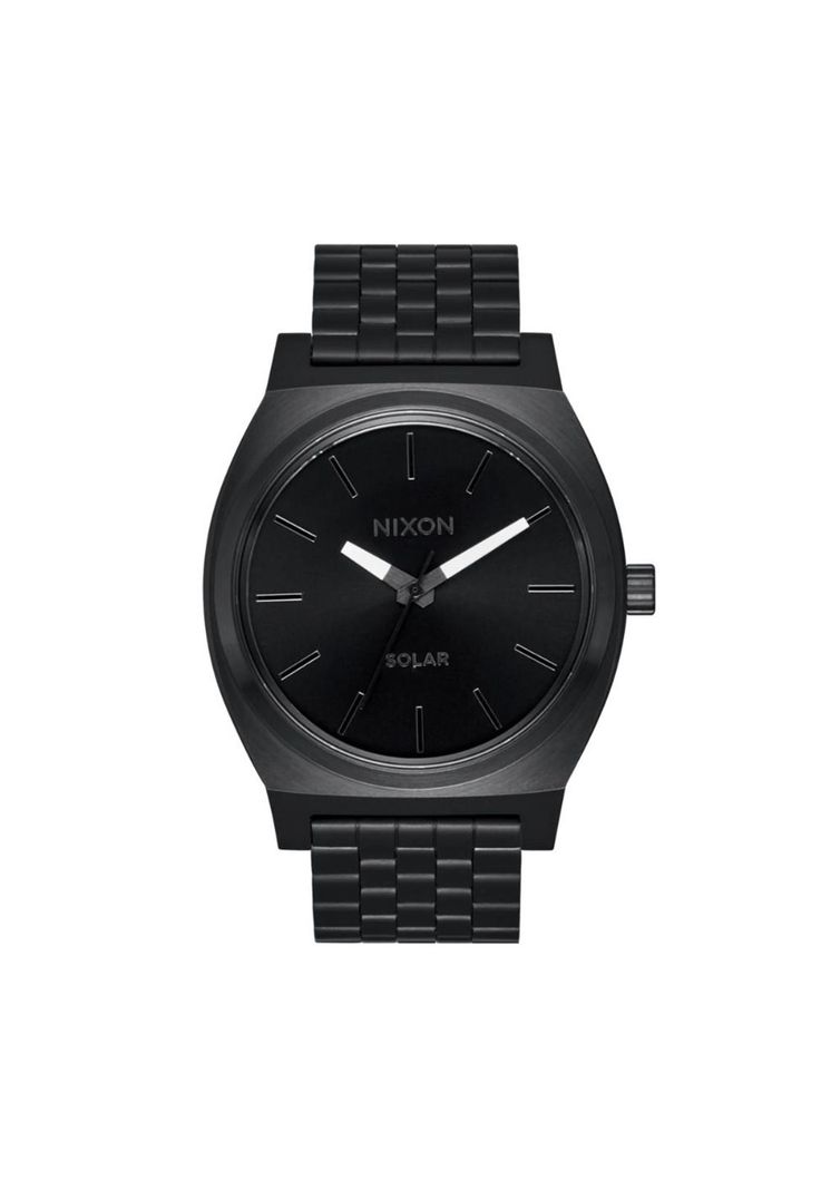 Reloj Time Teller Solar All Black White-0