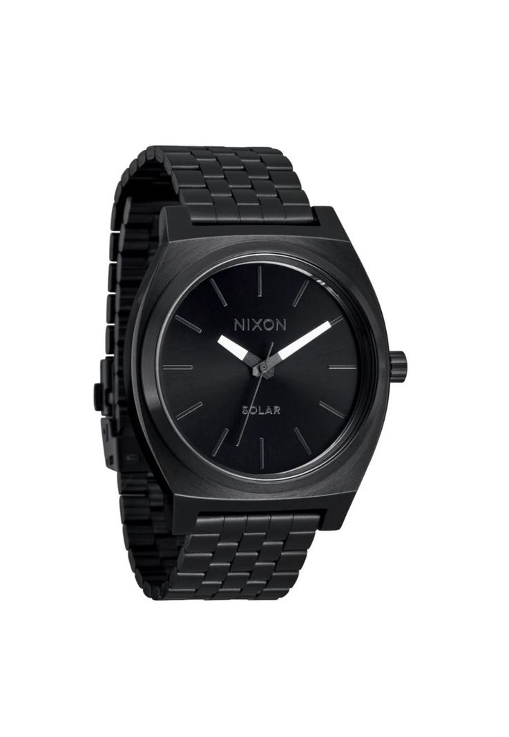 Reloj Time Teller Solar All Black White-1