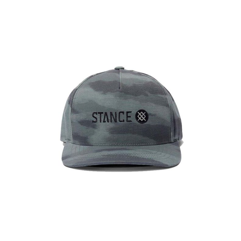Jockey Icon Snapback Hat Camo Verde