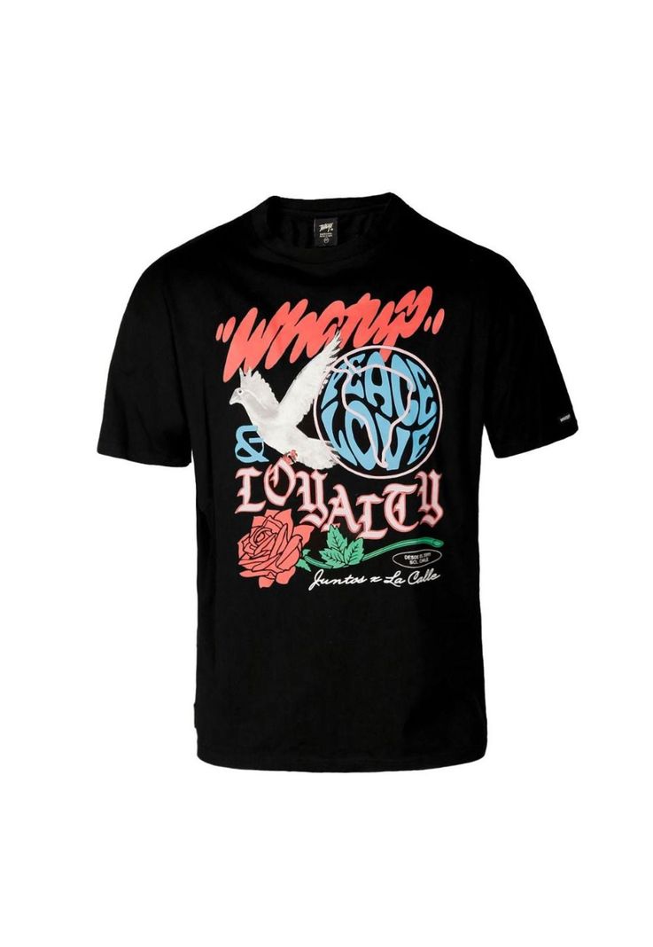 Polera Oversize Peace Black-0