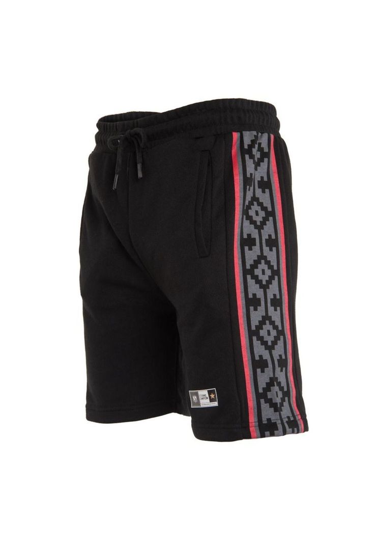 Short Colo Colo Urbano Black Diseño Banda Lateral Grey Red-1