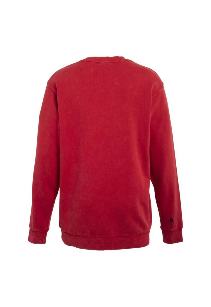 Poleron Men Crew Red Logo Front-2