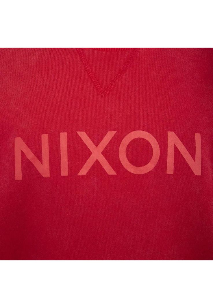 Poleron Men Crew Red Logo Front-3
