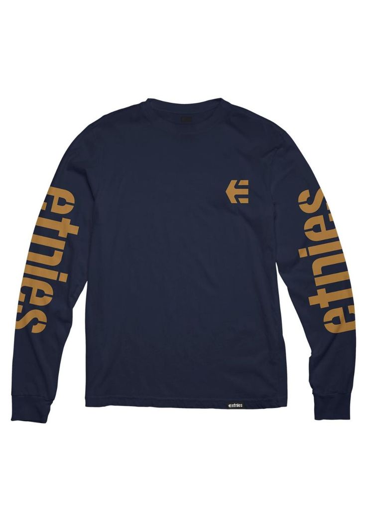 Polera Men Icon Manga Larga Navy Gum-0