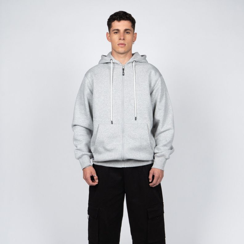 Polerón WhatUp Full Zipper Grey