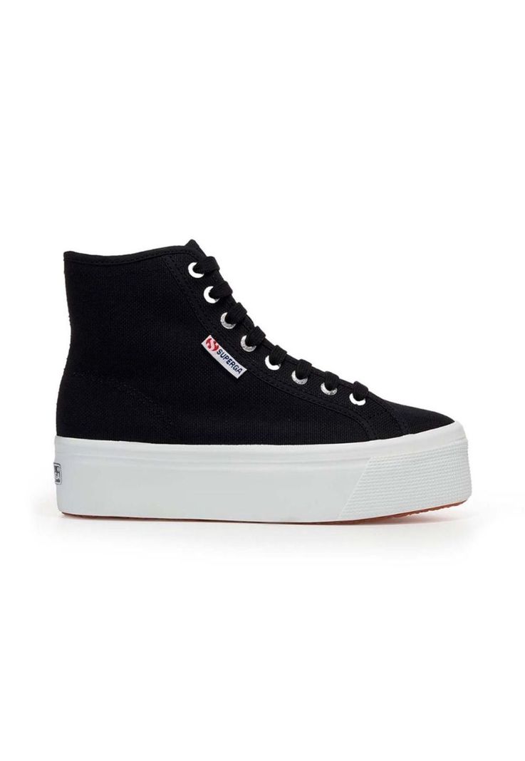 Zapatilla 2708 Hi Top Black F White-0
