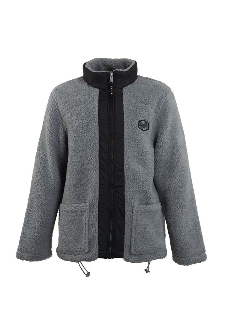 Poleron Men Sherpa Grey Black-0