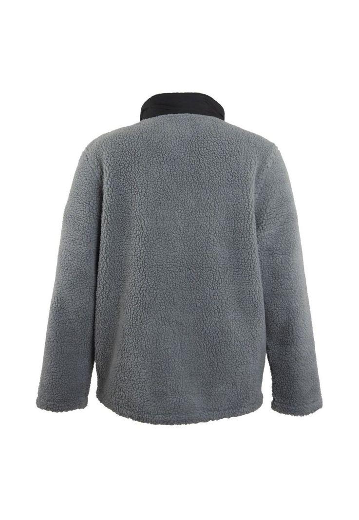 Poleron Men Sherpa Grey Black-2