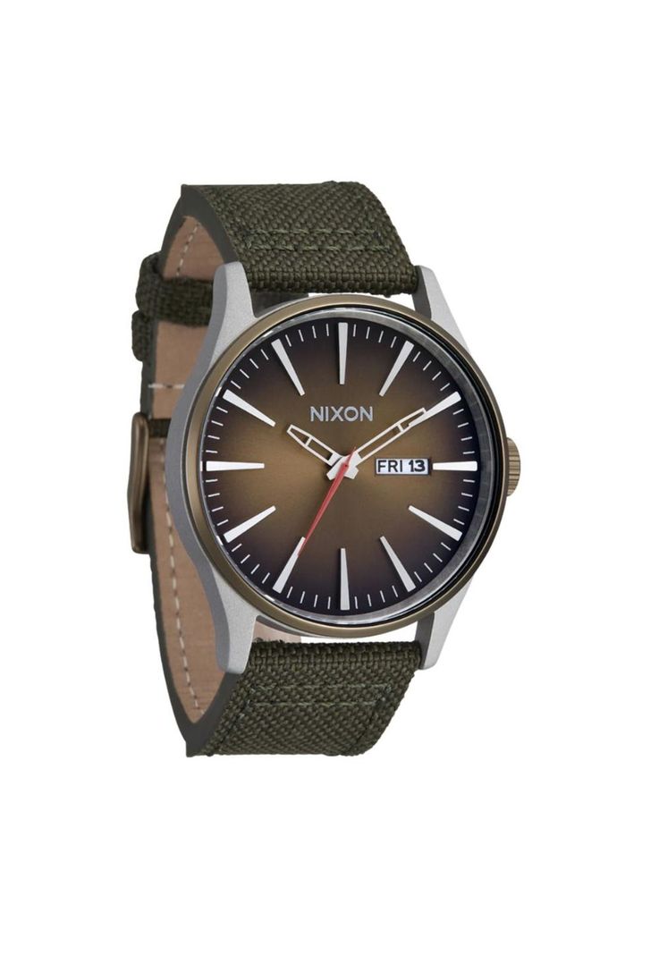 Reloj Sentry Nylon Silver Lt Brwn Forest-1