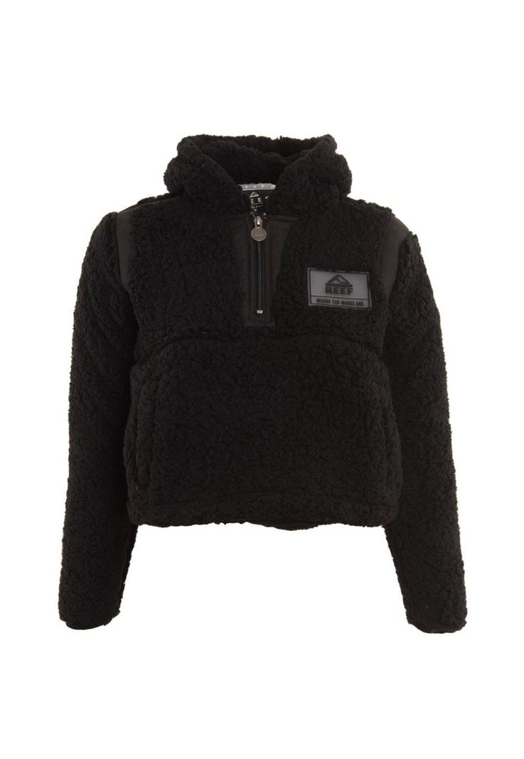 Sherpa Crop Kids All Black-0