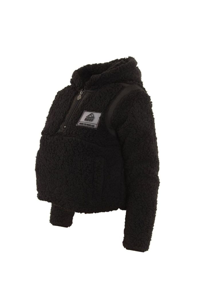 Sherpa Crop Kids All Black-1