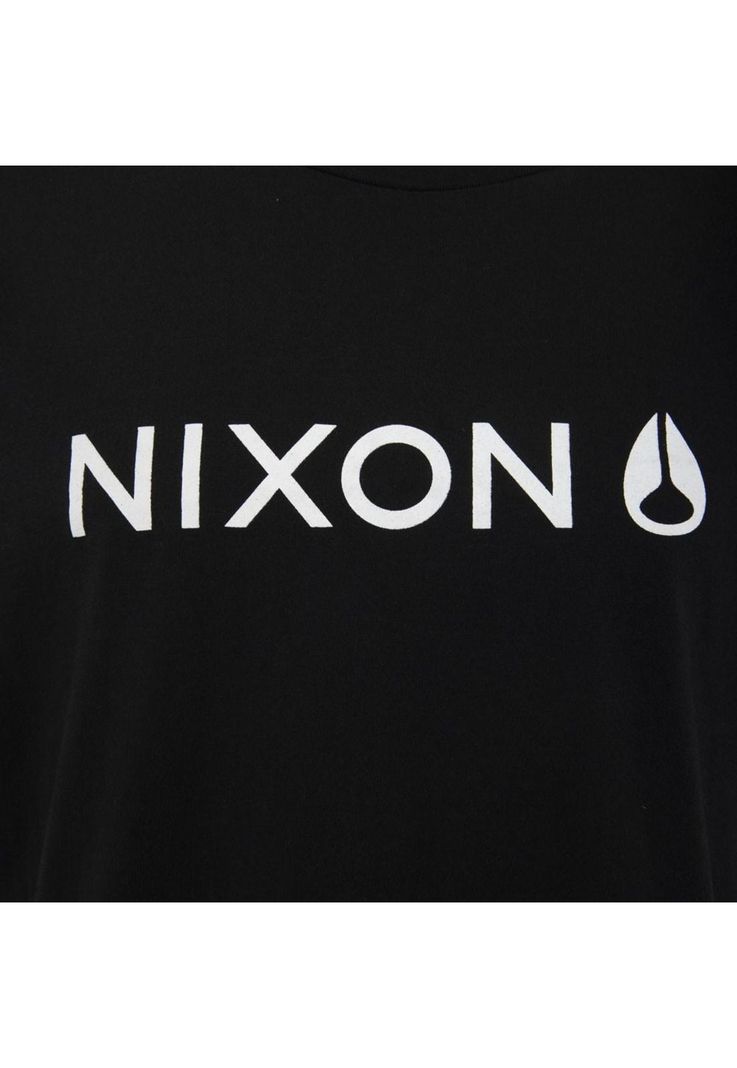 Polera Men Black White Logo Front-3