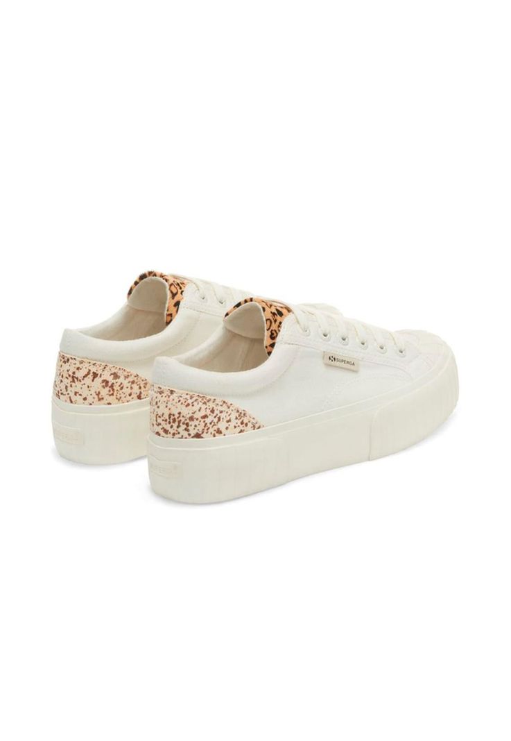 Zapatilla 2631 Calfhair Det White Avorio Leopard-2