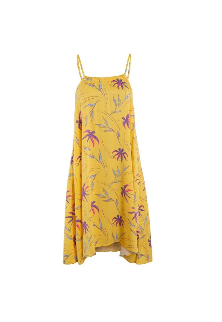 Vestido Kids Leaves Yellow-0