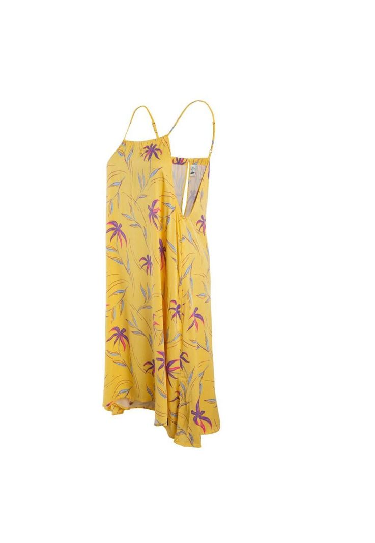 Vestido Kids Leaves Yellow-1